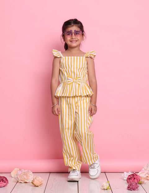 Sleeveless Striped Co-ord Set