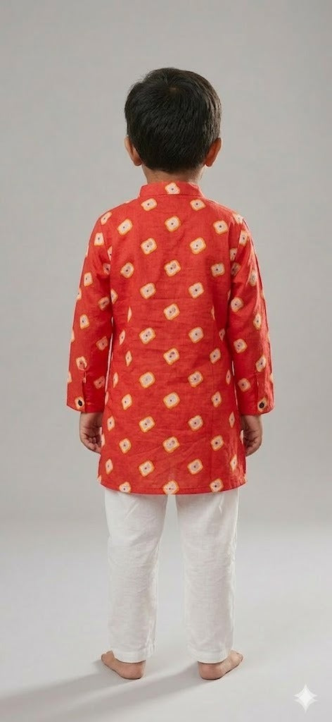 Saka Designs Boys Cotton Printed Kurta