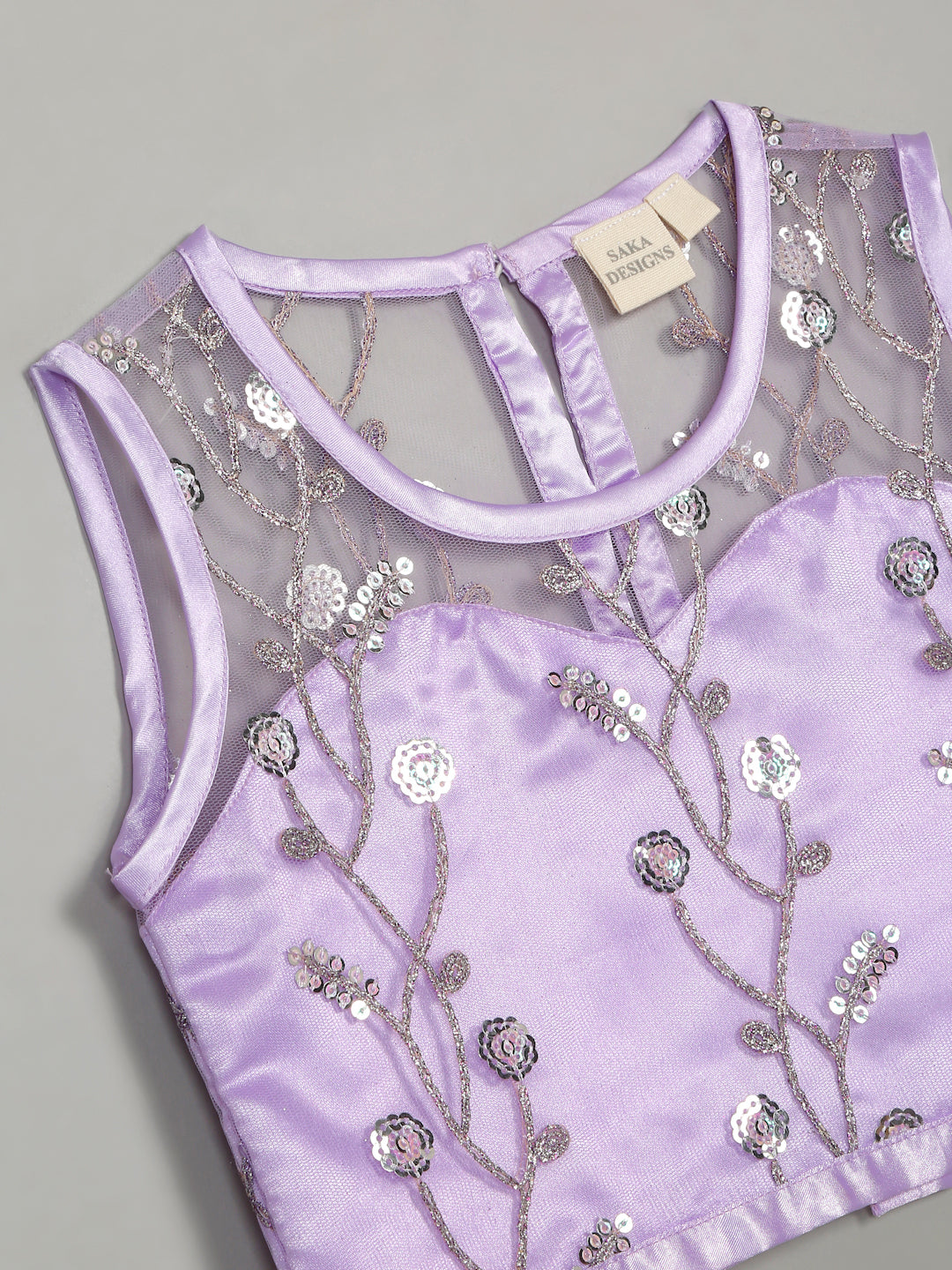 Embroidered work Lehenga Choli - Lavender