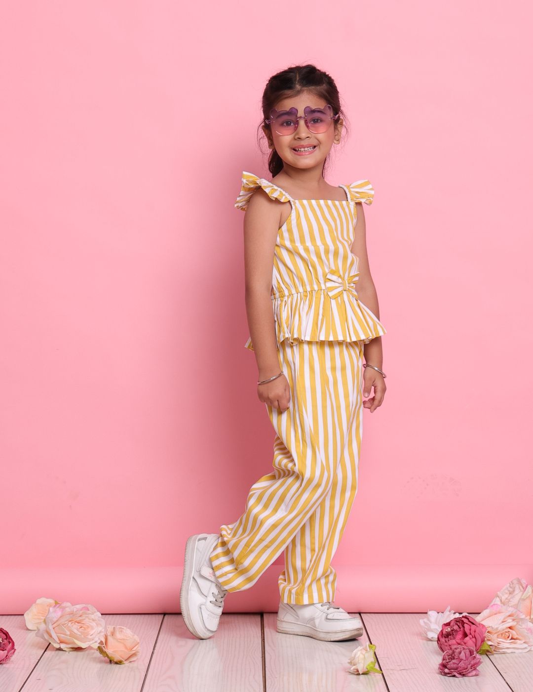 Sleeveless Striped Co-ord Set