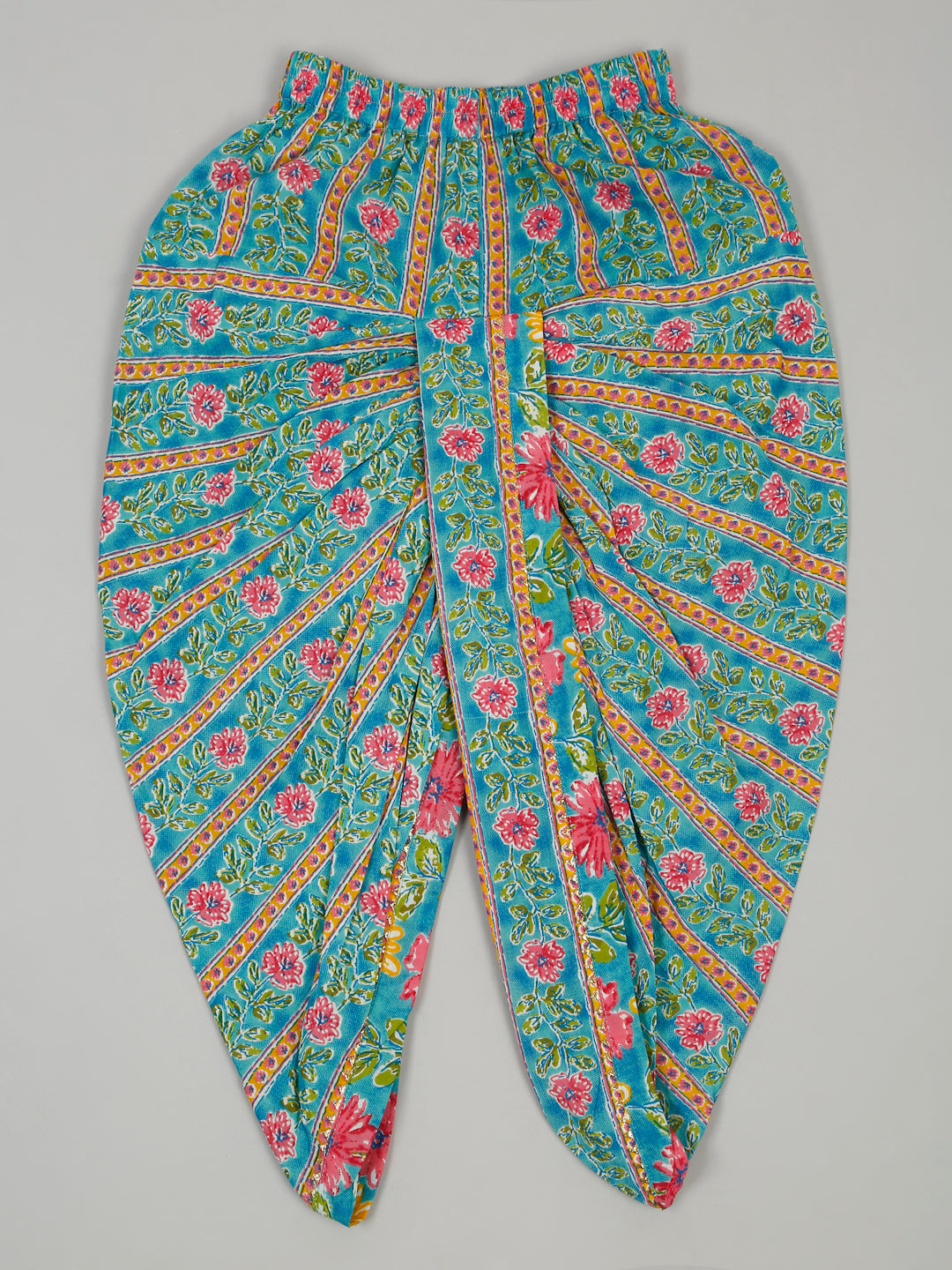 Boys Floral Printed Kurta with Dhoti