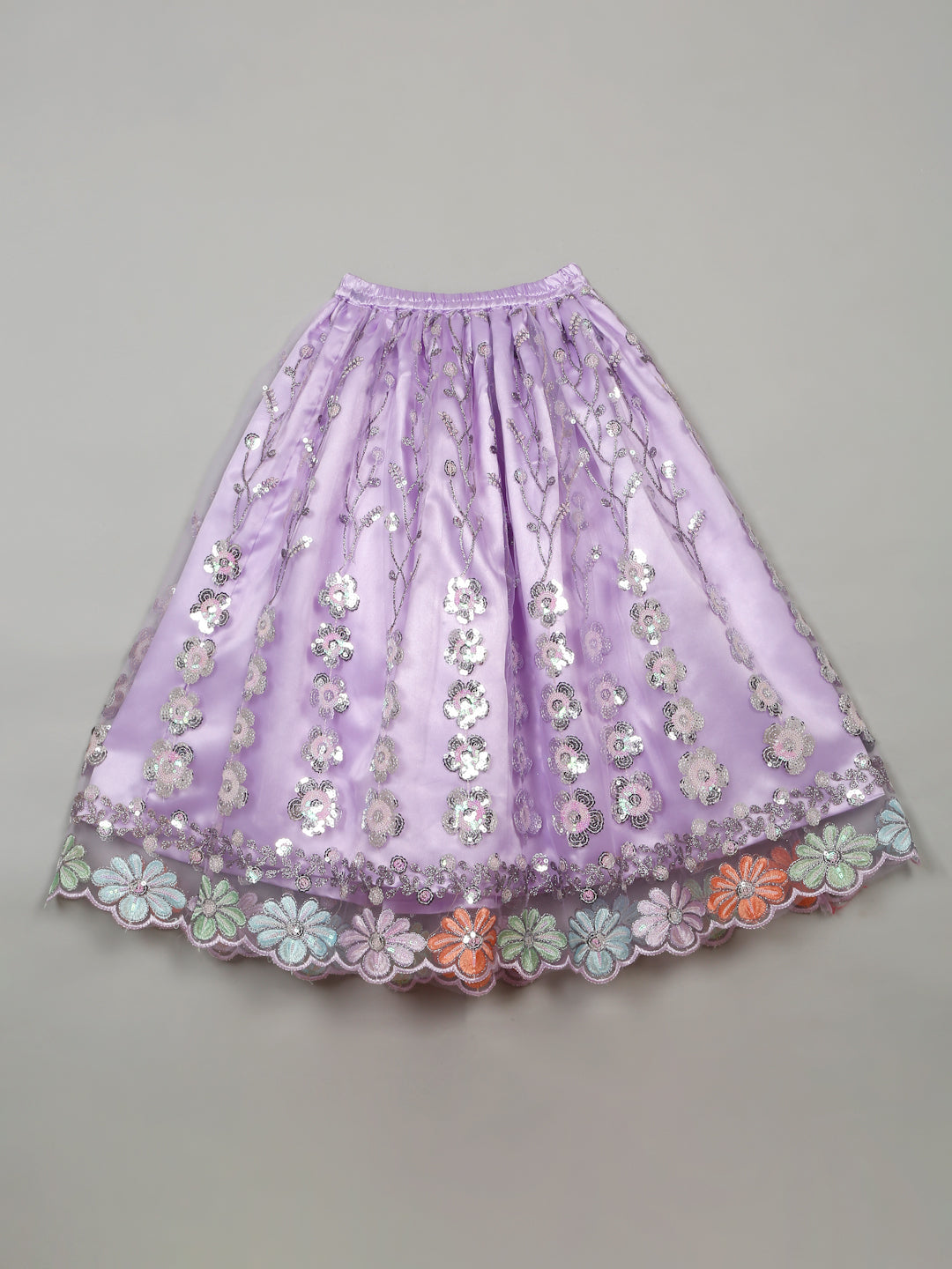 Embroidered work Lehenga Choli - Lavender