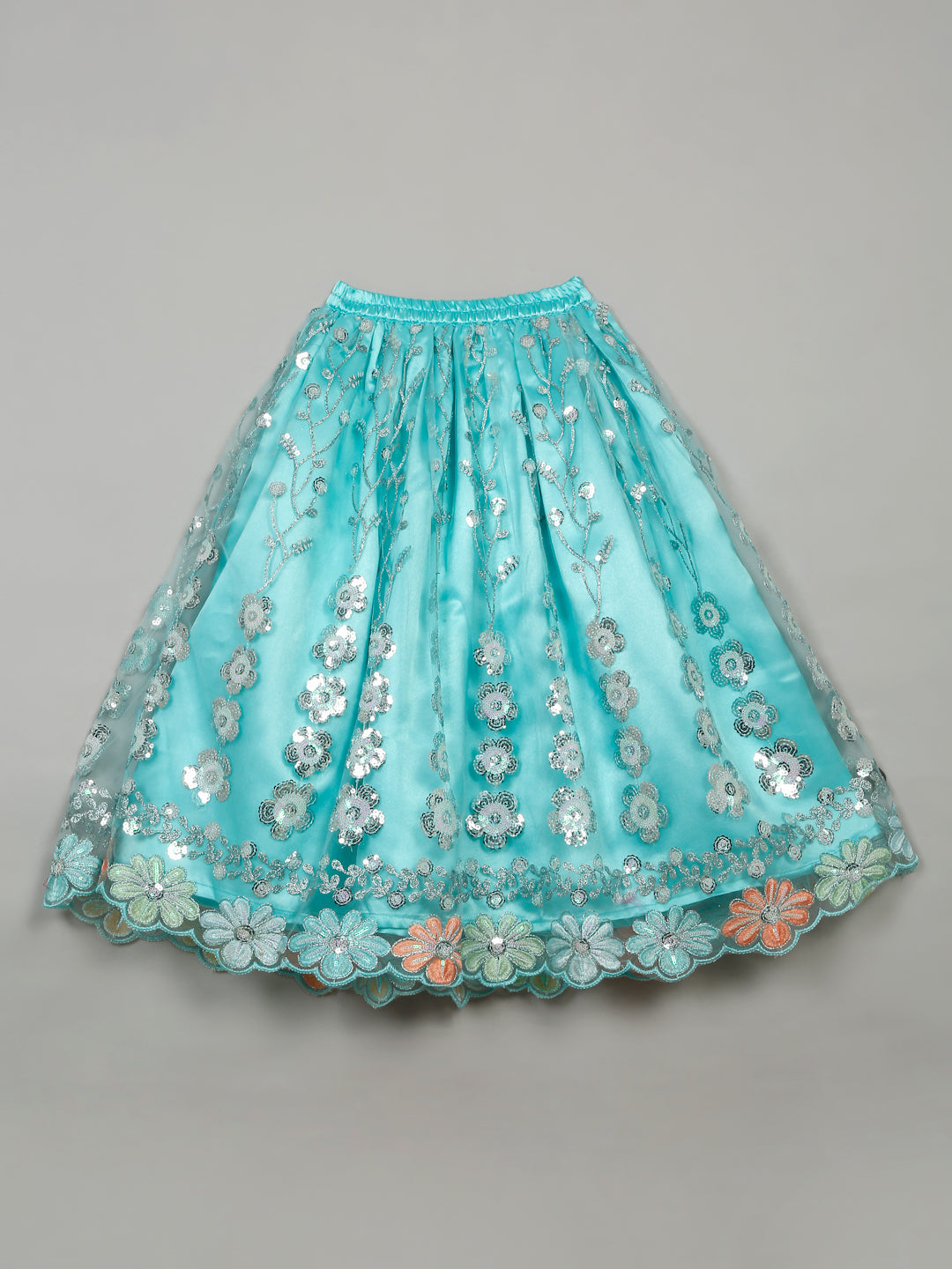 Embroidered work Lehenga Choli - Blue