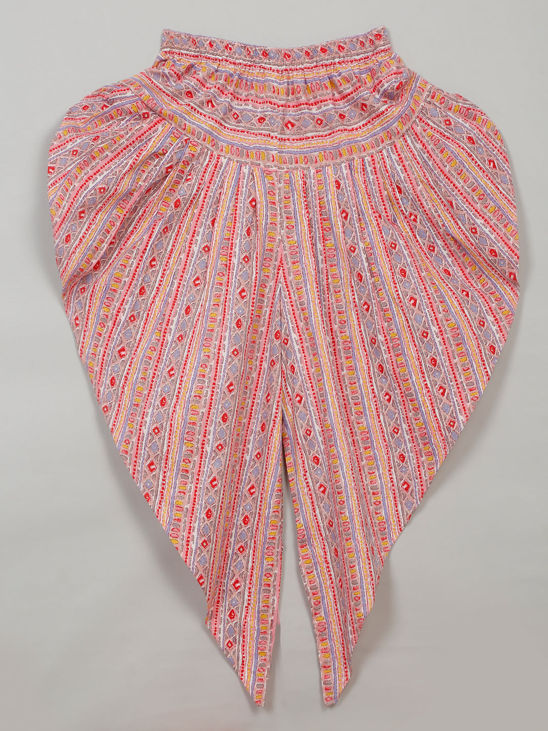 Girls Floral Printed Kurta with Dhoti