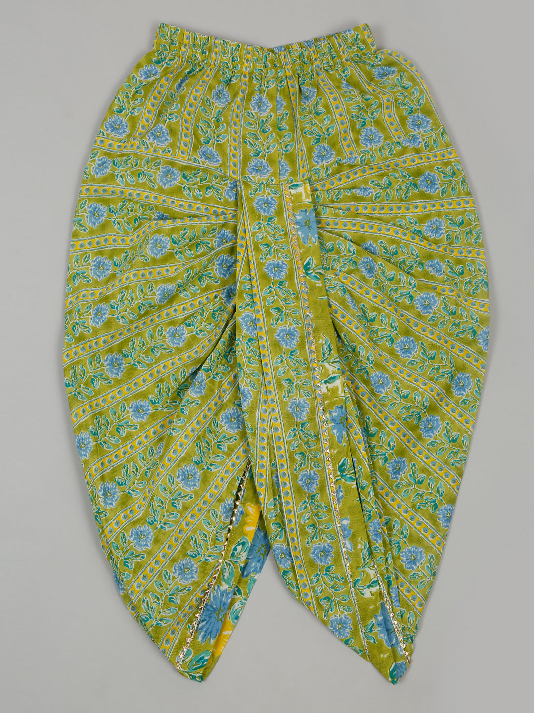 Boys Floral Printed Kurta with Dhoti