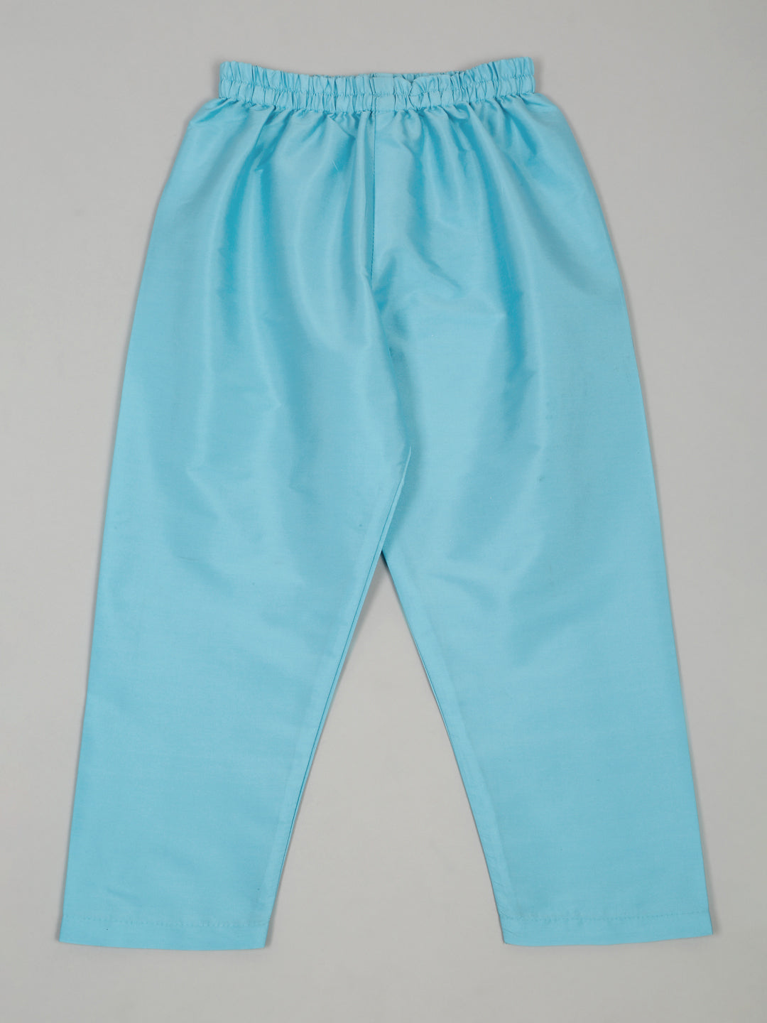 Kurta Pajama With Embroidered Nehru Jacket – Sky Blue