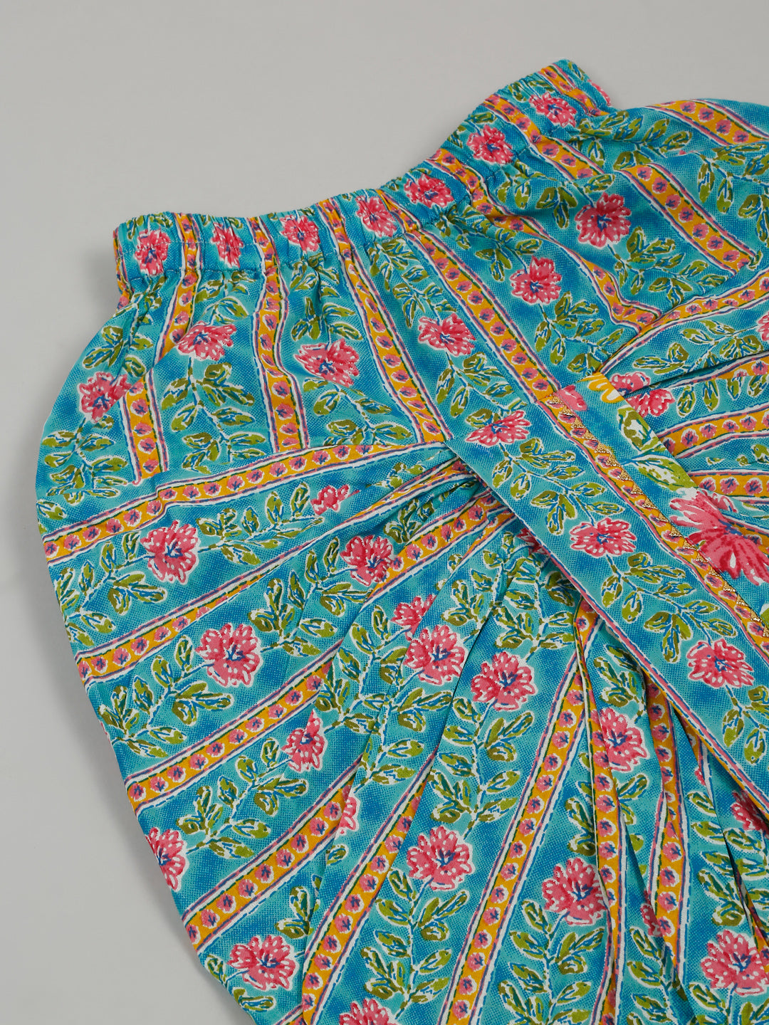 Boys Floral Printed Kurta with Dhoti