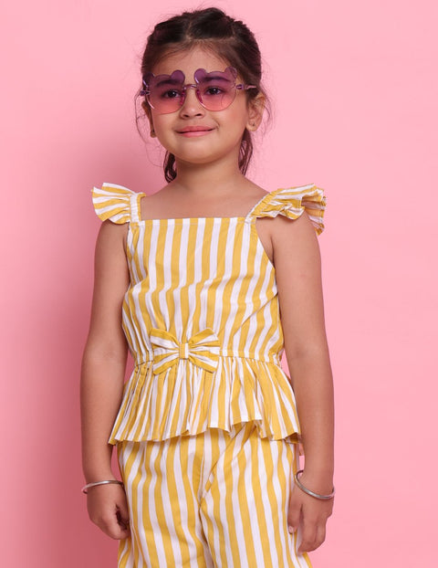 Sleeveless Striped Co-ord Set