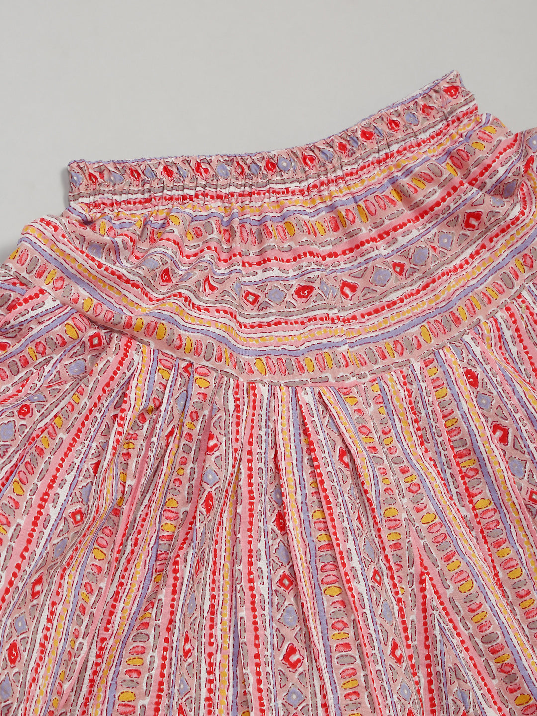 Girls Floral Printed Kurta with Dhoti