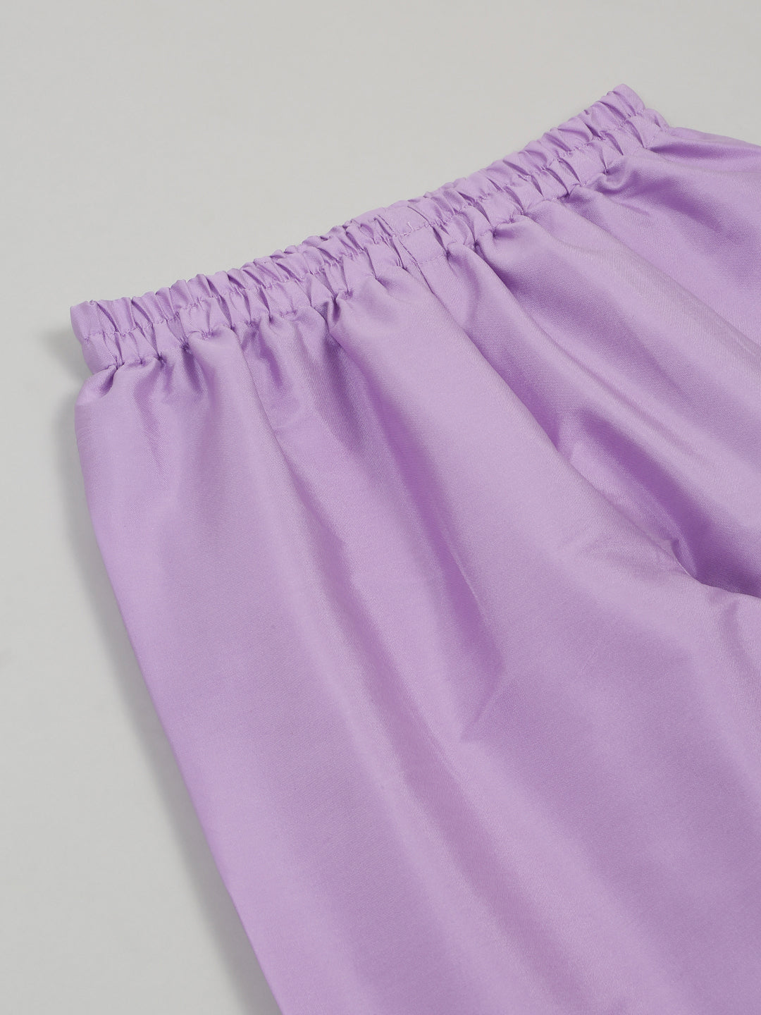 Kurta Pajama With Embroidered Nehru Jacket – Lavender