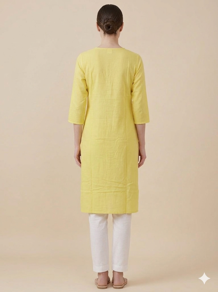 Women 3/4th sleeves 100% cotton Kurti (Kurti-50)