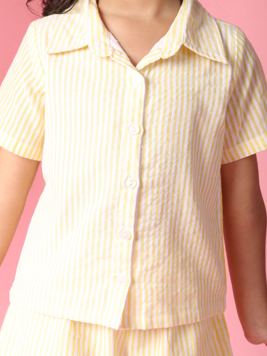 Striped Shirt & Shorts Set