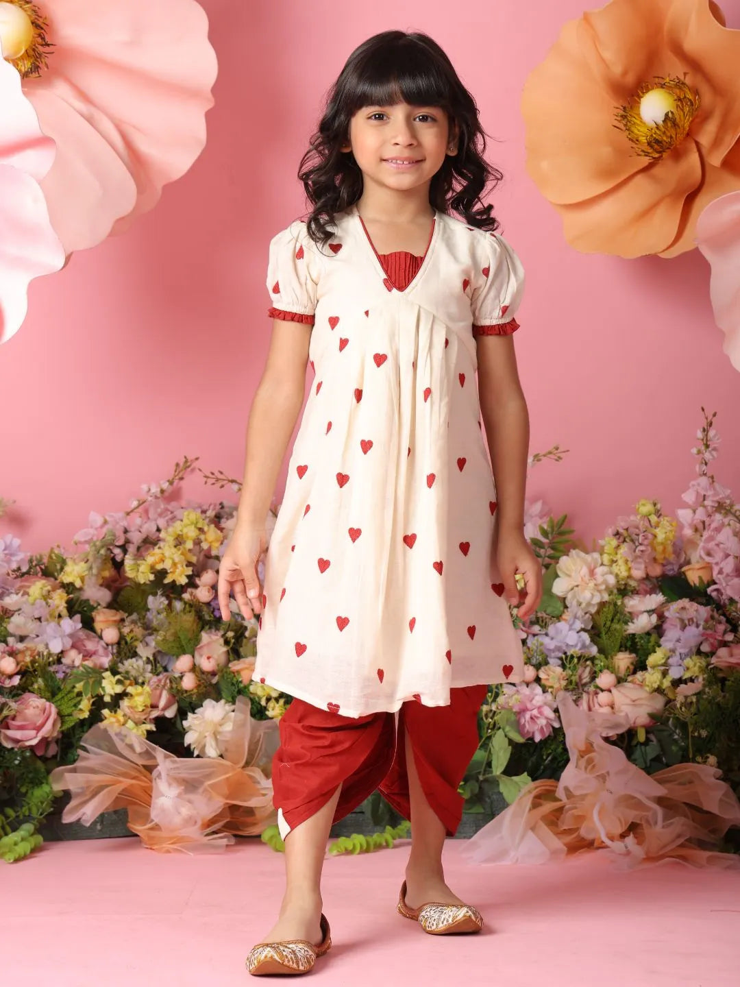 Printed Kurta with Dhoti