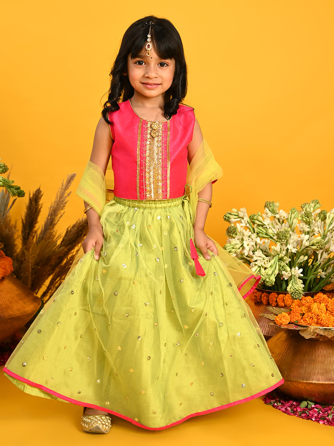saka-designs-girl-neon-green-and-magenta-lehenga-choli-with-dupatta-1