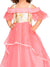 Saka Designs Peach & Cream Girl'S Maxi Gown