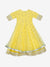 Saka Designs Yellow Girl's Maxi Dress/Gown With Dupatta & Belt