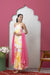 SAKA DESIGNS Pink & Yellow Tie-Dye Sleeveless Kurta and Sharara Set with Dupatta for Women