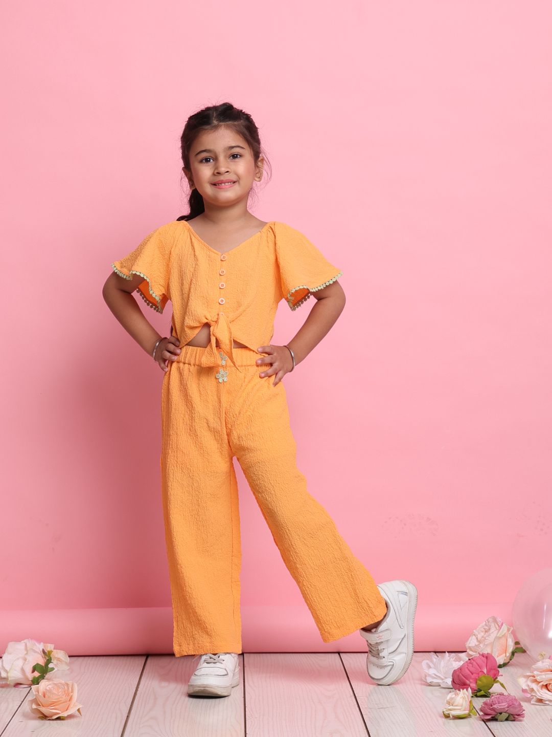orange-girls-co-ord-set-with-flared-sleeve