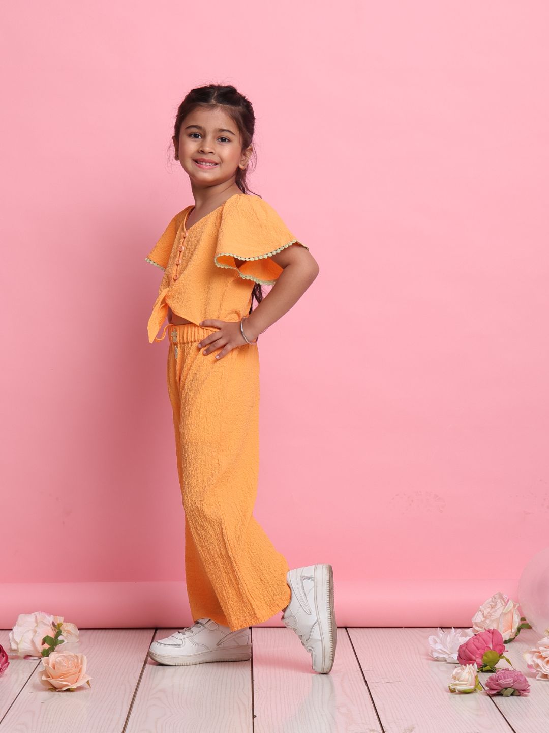 orange-girls-co-ord-set-with-flared-sleeve