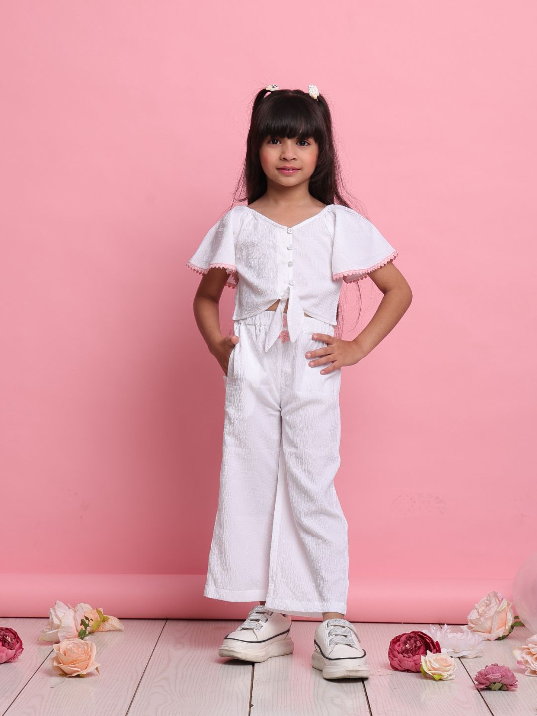 white-girls-co-ord-set-with-flared-sleeve