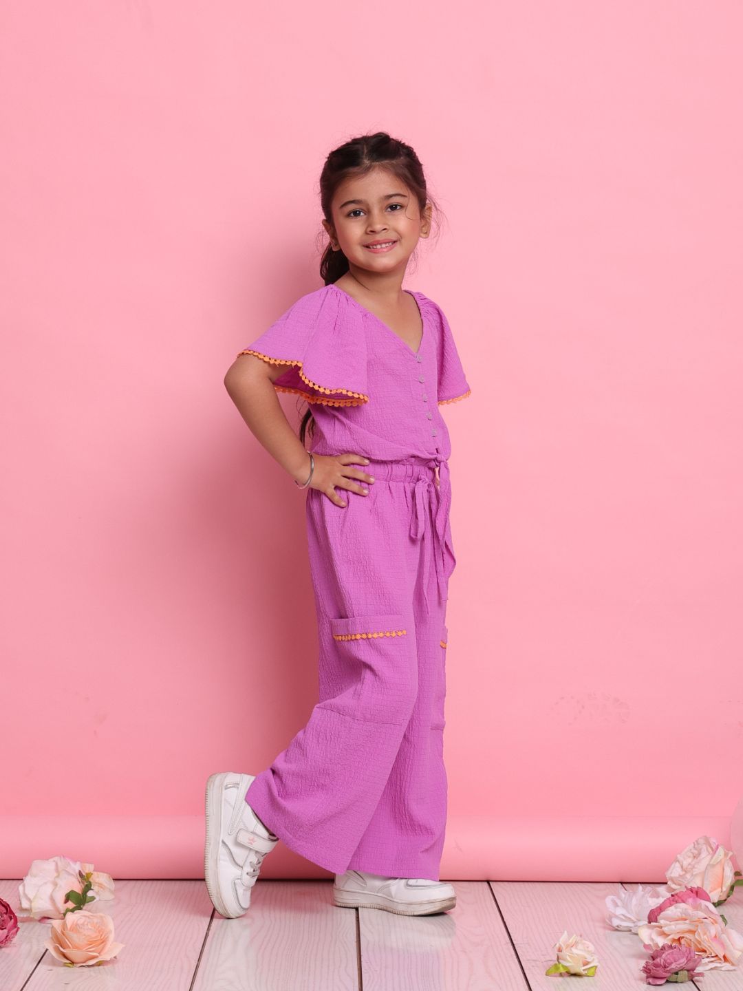 girls-lilac-co-ord-set-front-knot-button-top-relaxed-fit-trousers-summer-fashion-for-kids