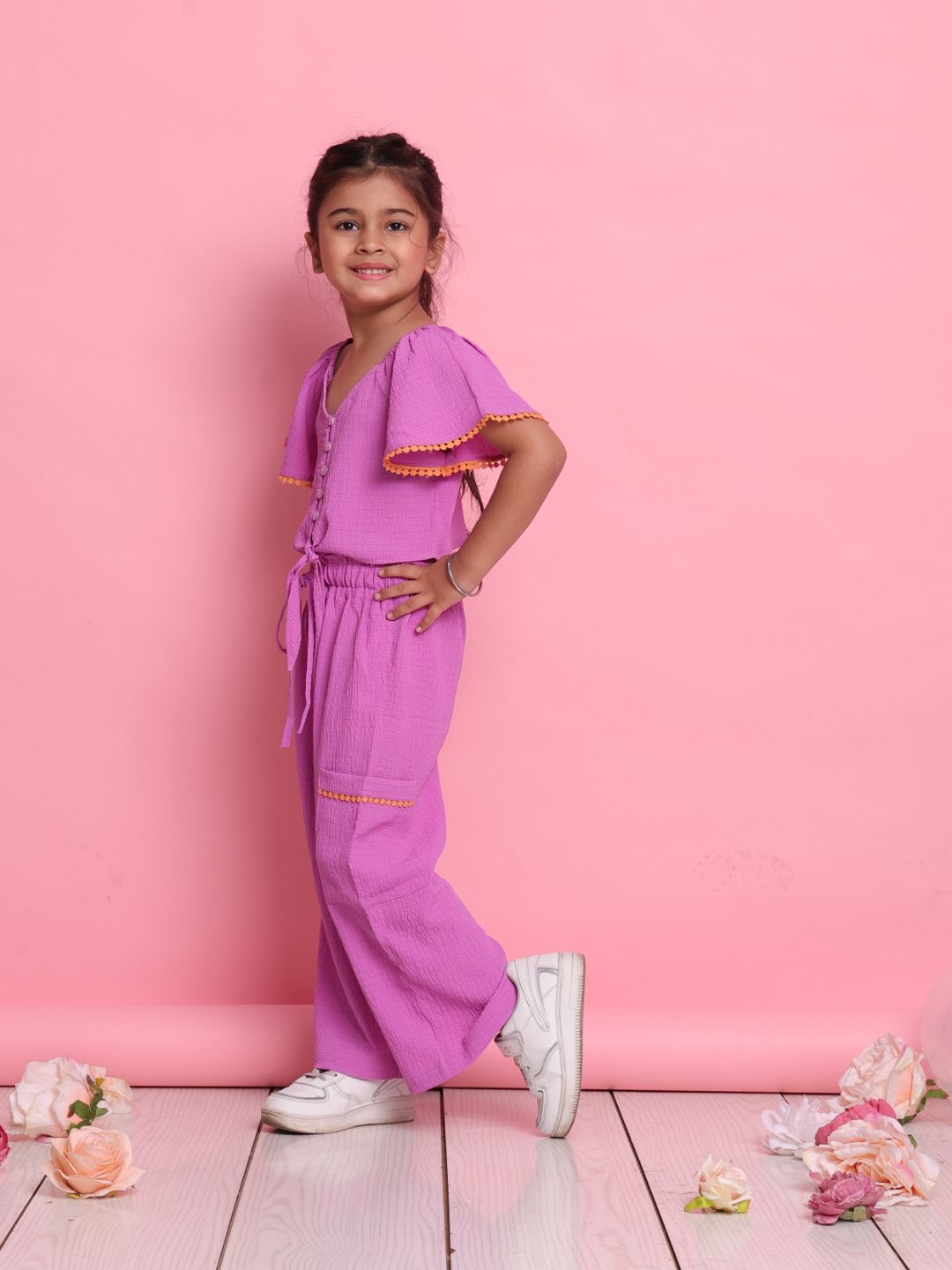 girls-lilac-co-ord-set-front-knot-button-top-relaxed-fit-trousers-summer-fashion-for-kids