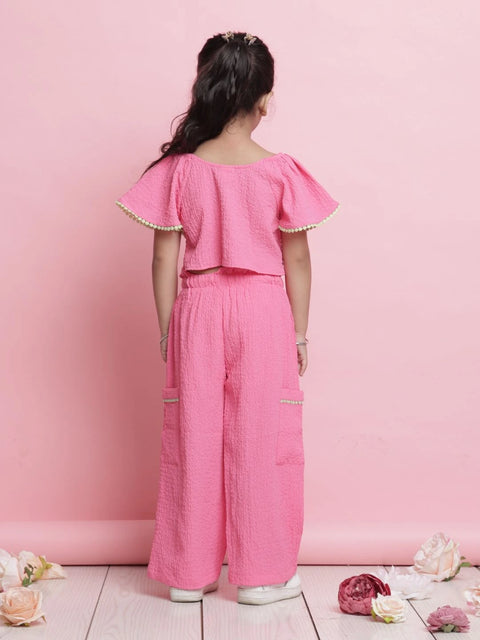 girls-pink-co-ord-set-buttoned