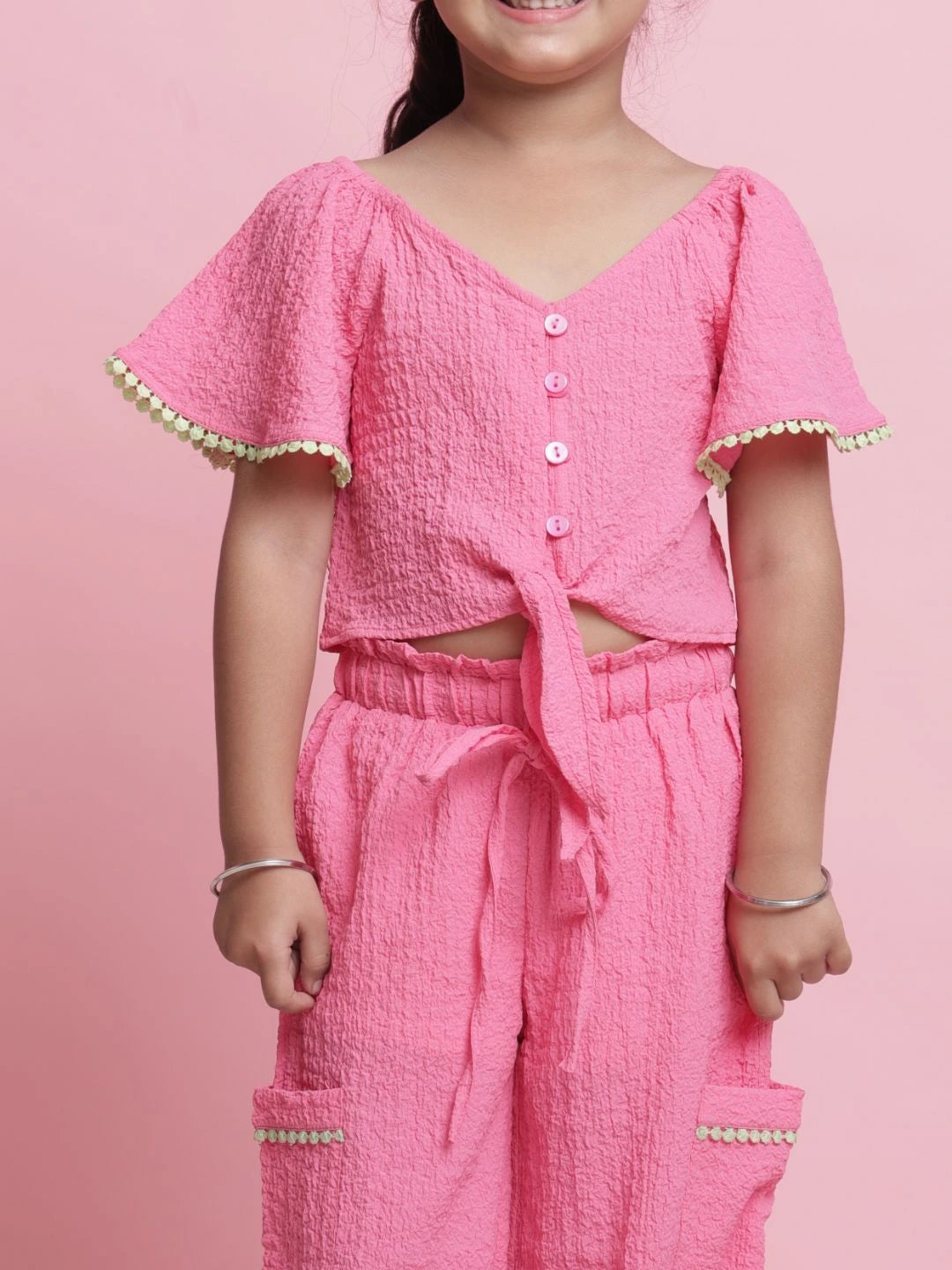 girls-pink-co-ord-set-buttoned