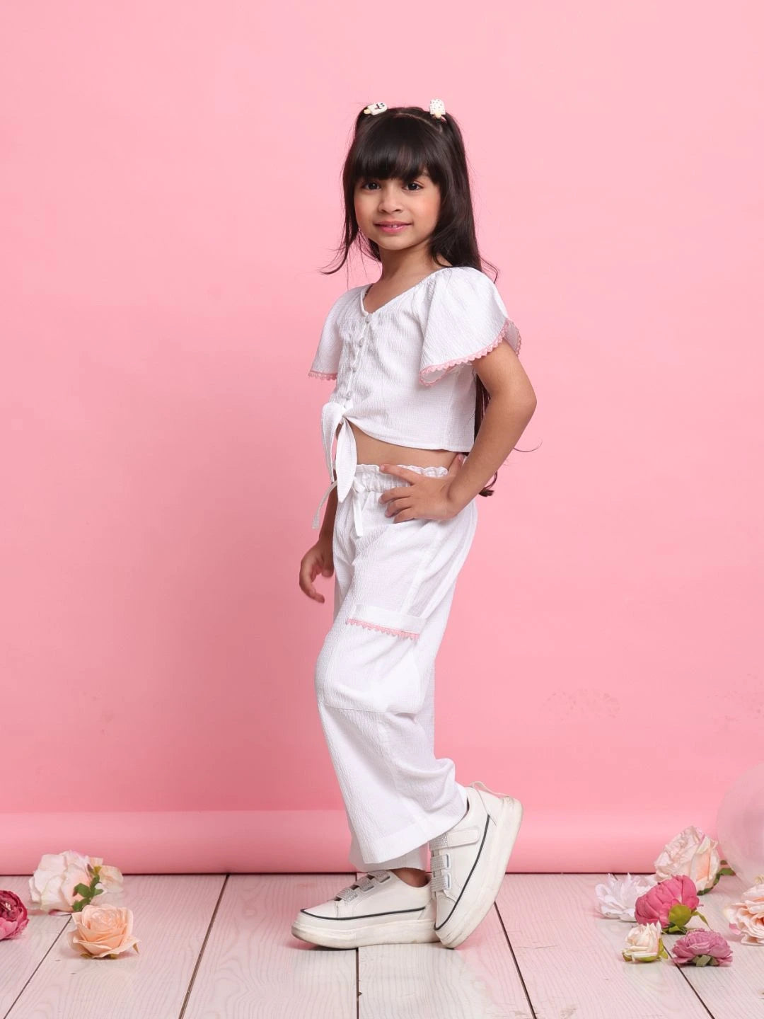 white-girls-co-ord-set-front-knot-button