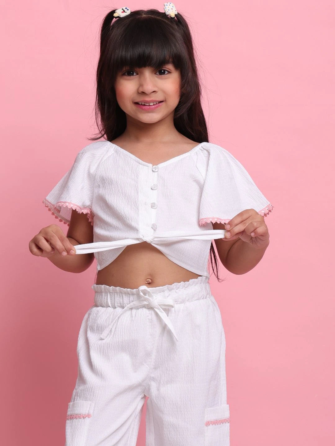 white-girls-co-ord-set-front-knot-button
