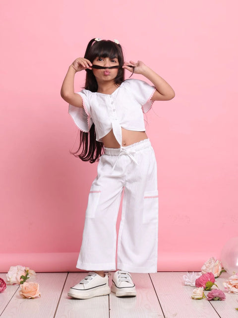 white-girls-co-ord-set-front-knot-button