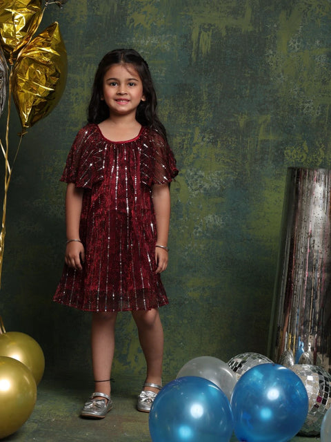 girls-maroon-sequin-party-frock-elegant-occasion-dress-by-saka-designs