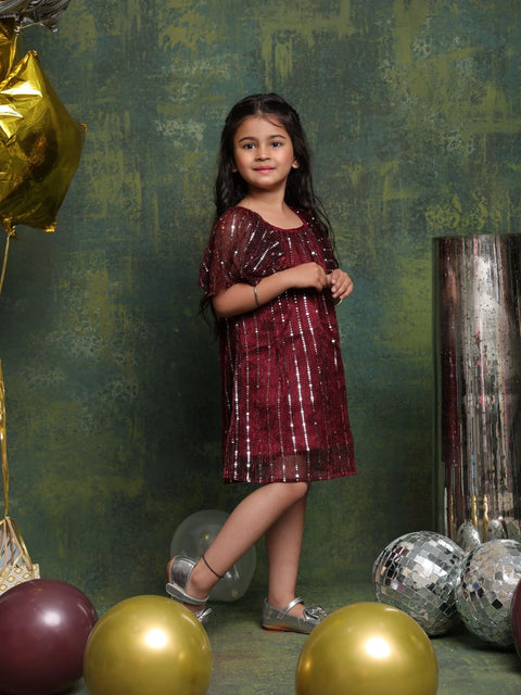 girls-maroon-sequin-party-frock-elegant-occasion-dress-by-saka-designs