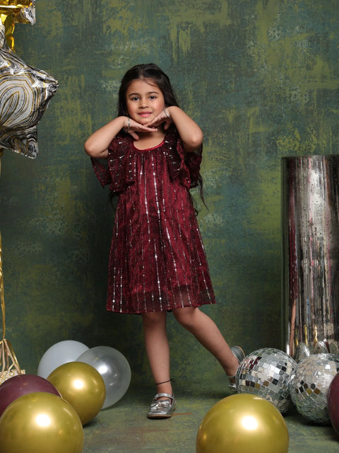 girls-maroon-sequin-party-frock-elegant-occasion-dress-by-saka-designs