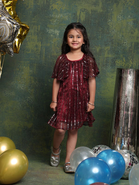 girls-maroon-sequin-party-frock-elegant-occasion-dress-by-saka-designs
