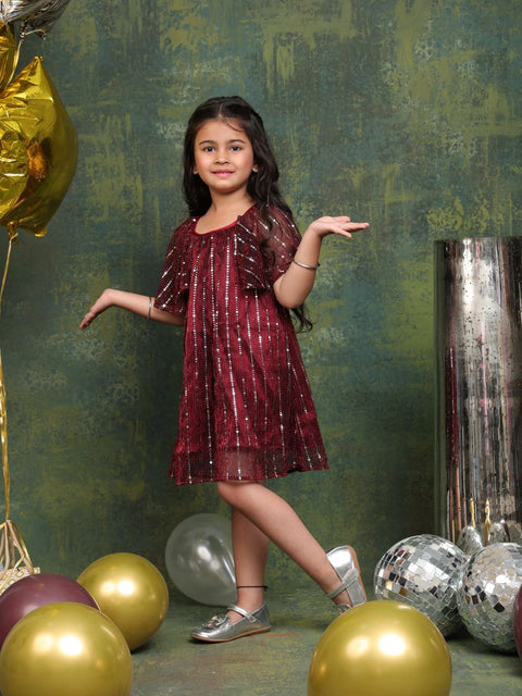 girls-maroon-sequin-party-frock-elegant-occasion-dress-by-saka-designs