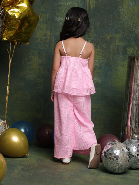 girls-pink-lace-co-ord-set-sleeveless-peplum-top-with-wide-leg-pants-saka-designs