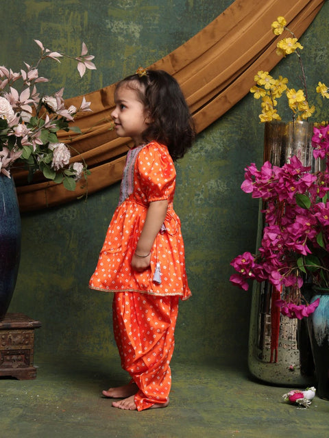 girls-orange-angrakha-kurta-with-dhoti-pants-festive-ethnic-set-by-saka-designs