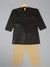 Saka Designs Boys Black Foil Printed and Beige Pajama for boys