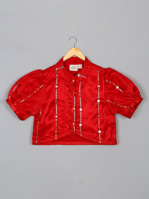saka-designs-heavy-embroidery-and-mirror-work-red-lehanga-choli-with-dupatta