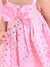 Saka Designs Girls Polka Dot Printed Party Frock - Pink