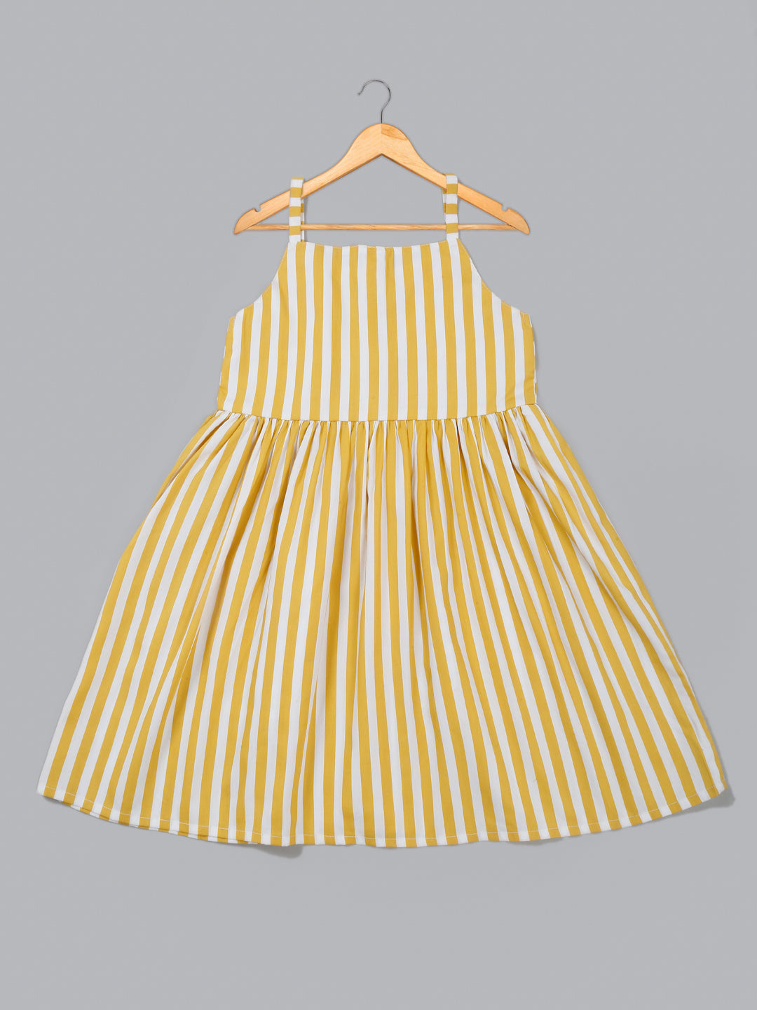 saka-designs-pure-cotton-striped-yellow-white-shoulder-straps-a-line-dress