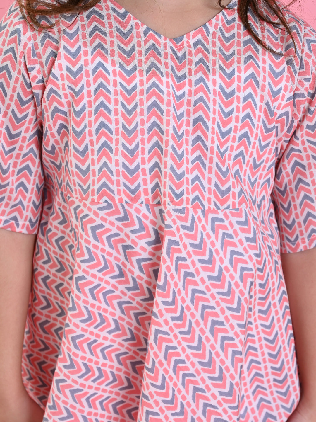 saka-designs-girls-peach-cotton-prinetd-kurta