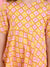 Saka Designs Girls Yellow Cotton Prinetd Kurta