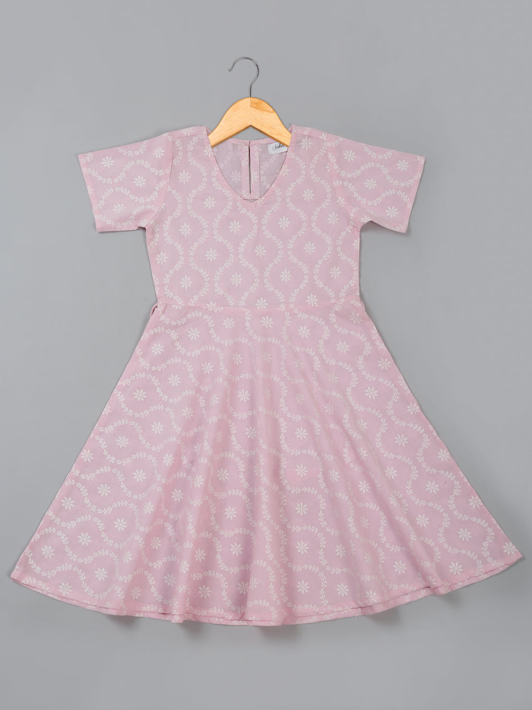 saka-designs-girls-pink-cotton-printed-kurta-for-effortless-style