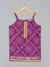 Saka Designs Girls Purple Printed Kurta with Sharara For Girl's