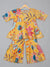 Saka Designs Floral Yellow Sharara Kurta For Girls