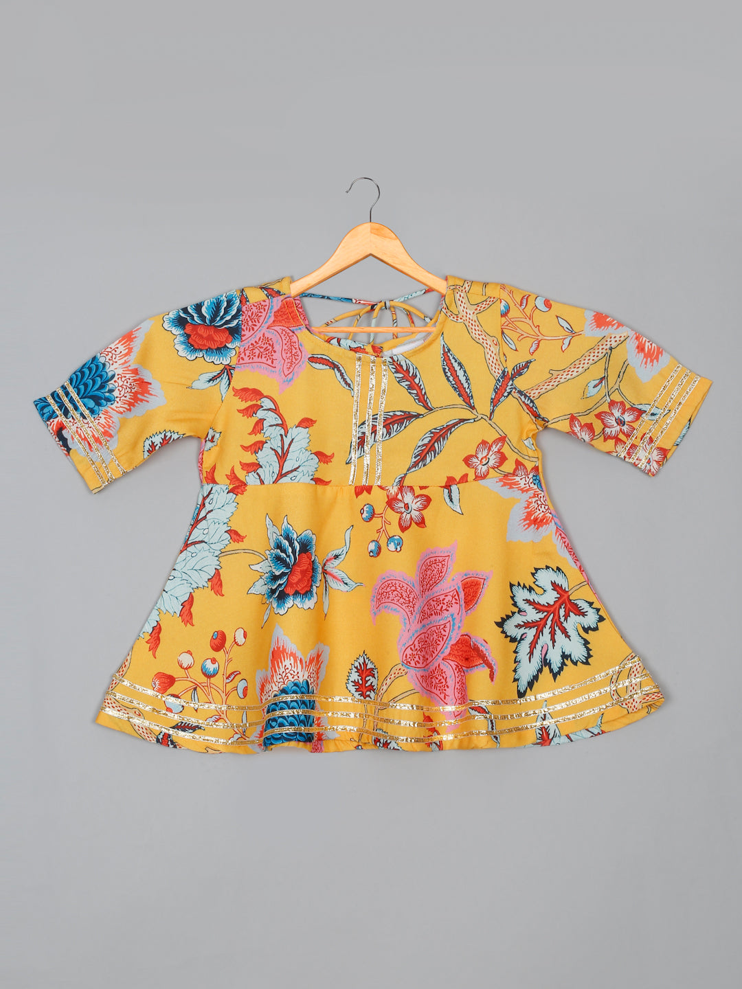 saka-designs-floral-yellow-sharara-kurta-for-girls-1