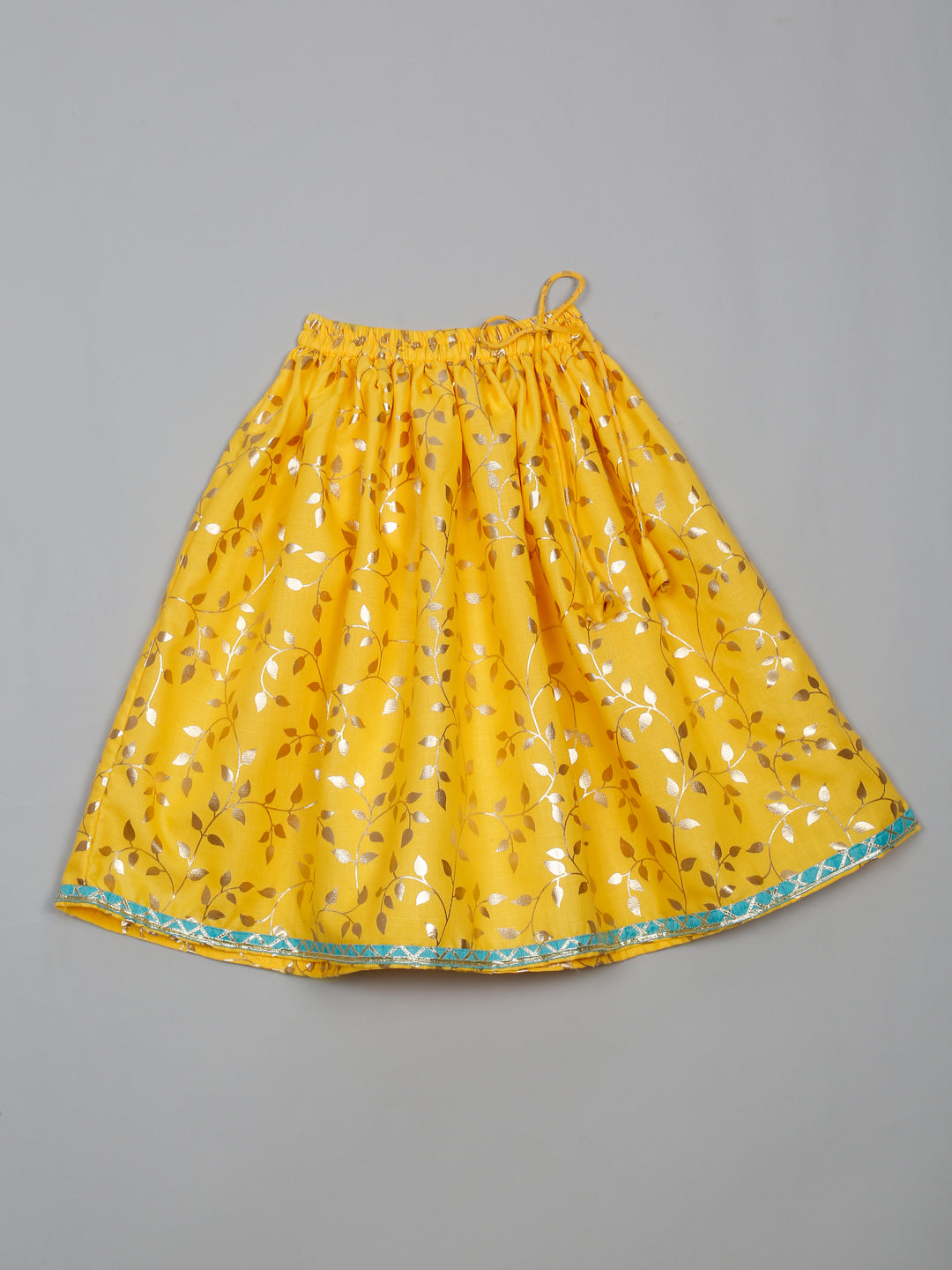 saka-designs-square-neck-foil-printed-lehenga-choli-with-dupatta-for-girls-yellow-1