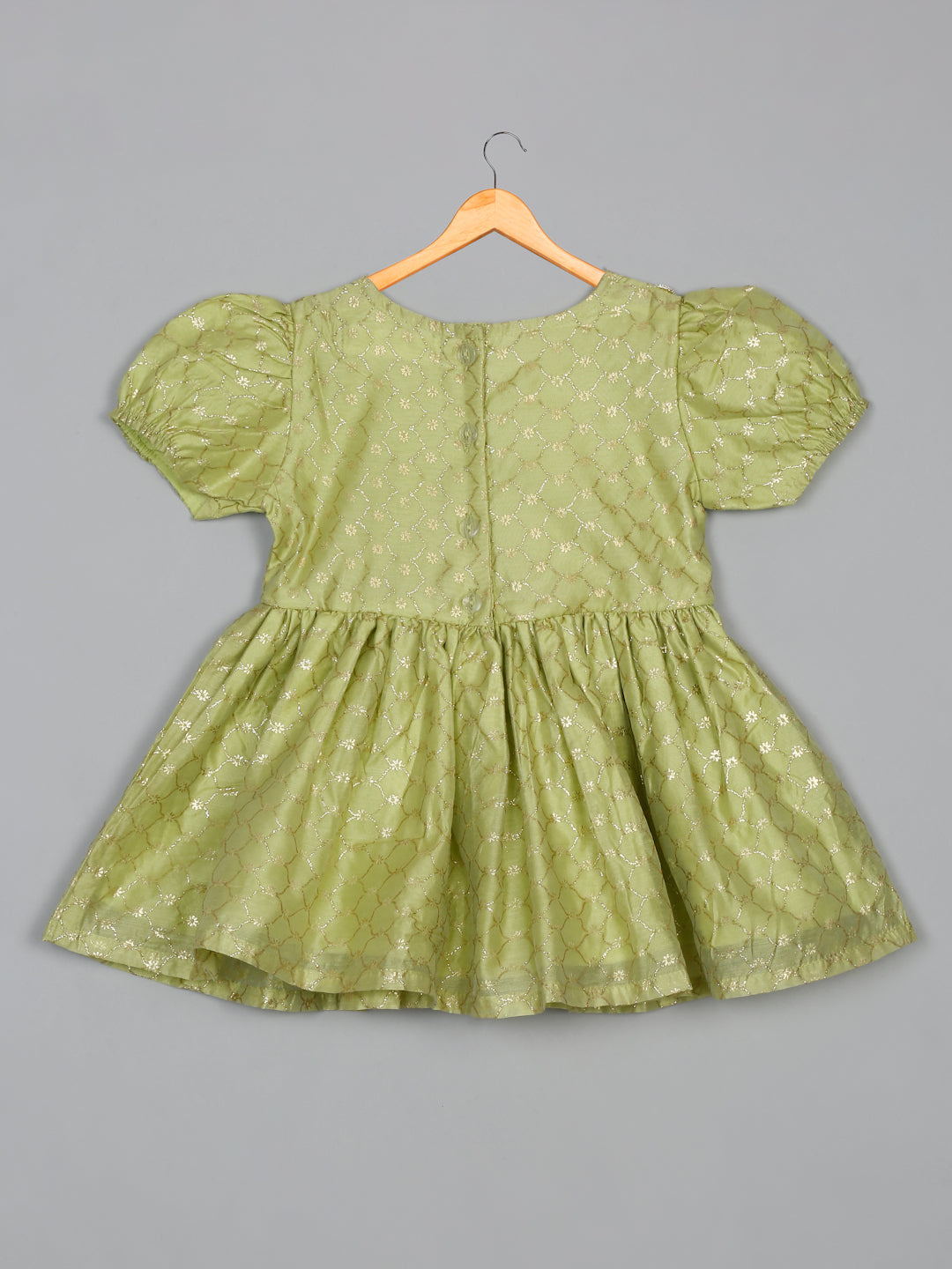 saka-designs-foil-printed-kurta-sharara-with-dupatta-for-girls-green